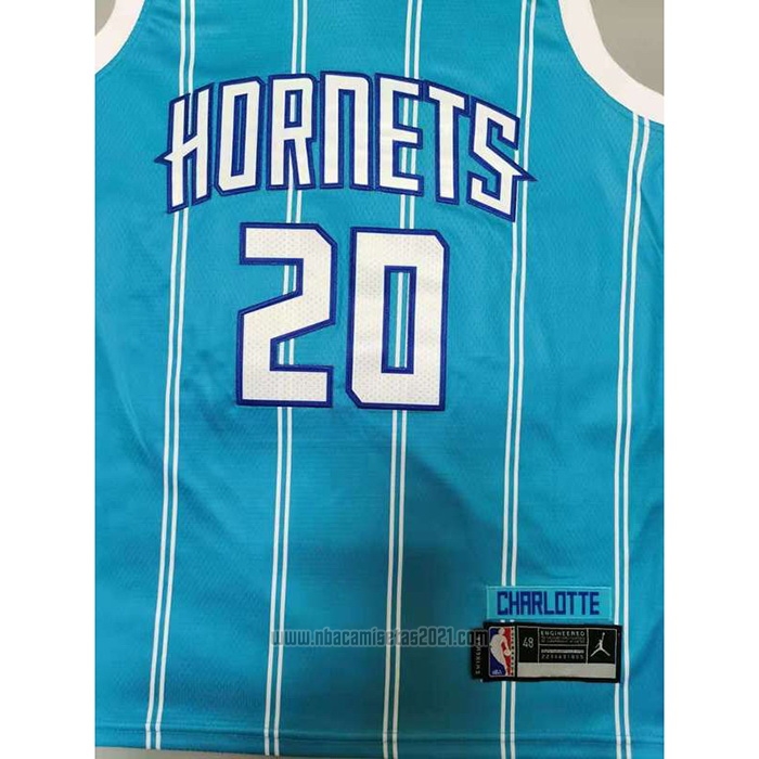 Camiseta Charlotte Hornets Gordon Hayward #20 Icon 2020-21 Verde